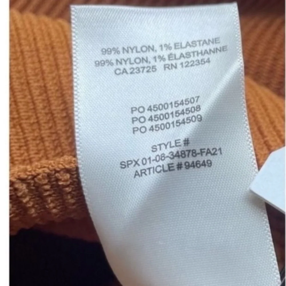 Babaton Sculpt Knit Criss-Cross Dress (Dark Mustard, Size L):